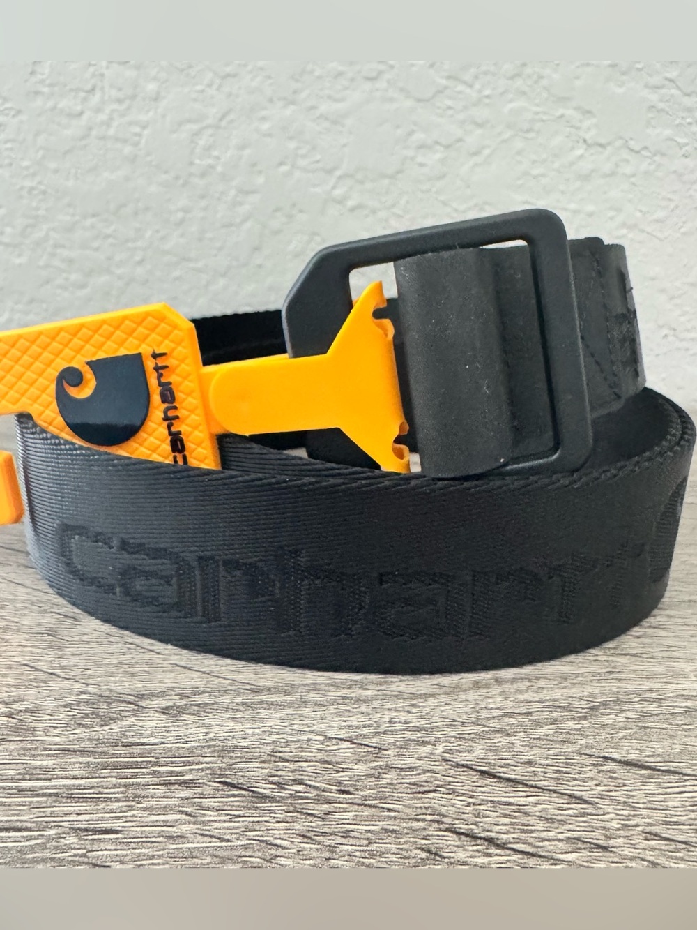 Carhartt Men's Nylon Webbing Ladder Lock Belt Black Sz Medium 34-36
